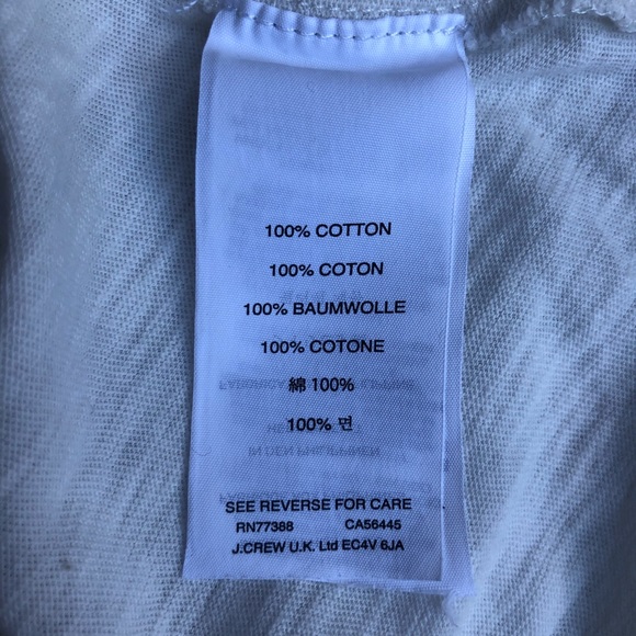 JCrew ivory tee, light cotton , SzXL - Picture 9 of 10